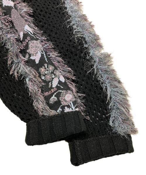 rurumu:（ルルムウ）rurumu: (ルルムウ) ニットカーディガン ブラック サイズ:Freeの古着・服飾アイテム