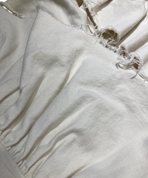 rurumu:（ルルムウ）rurumu: (ルルムウ) TORN DENIM TIERED SK アイボリー サイズ:Mの古着・服飾アイテム