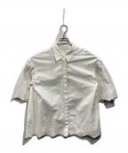 SLOBE IENAスローブ イエナ）の古着「半袖シャツブラウス」｜ホワイト