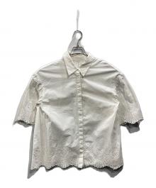 SLOBE IENA（スローブ イエナ）の古着「半袖シャツブラウス」｜ホワイト