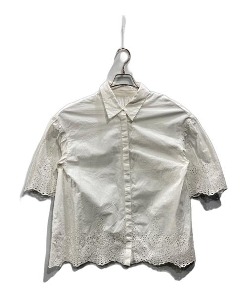 SLOBE IENA（スローブ イエナ）SLOBE IENA (スローブ イエナ) 半袖シャツブラウス ホワイト サイズ:Fの古着・服飾アイテム