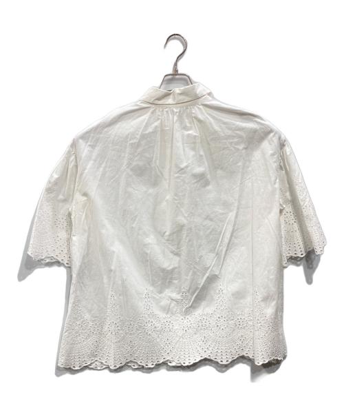 SLOBE IENA（スローブ イエナ）SLOBE IENA (スローブ イエナ) 半袖シャツブラウス ホワイト サイズ:Fの古着・服飾アイテム
