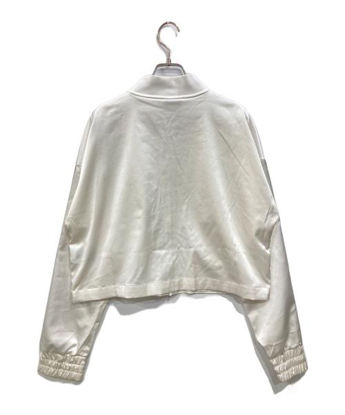 NIKE（ナイキ）NIKE (ナイキ) サテンジップジャケット ホワイト サイズ:XLの古着・服飾アイテム