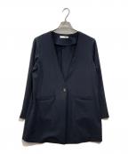 COLLAGE GALLARDAGALANTEコラージュ ガリャルダガランテ）の古着「NEWジャージノーカラージャケット」｜ネイビー