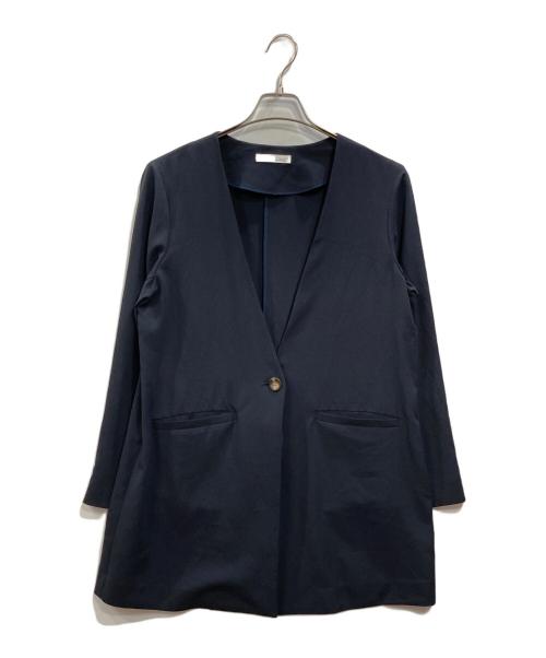 COLLAGE GALLARDAGALANTE（コラージュ ガリャルダガランテ）COLLAGE GALLARDAGALANTE (コラージュ ガリャルダガランテ) NEWジャージノーカラージャケット ネイビー サイズ:Fの古着・服飾アイテム