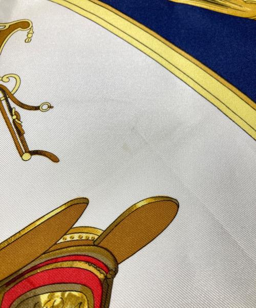 HERMES（エルメス）HERMES (エルメス) カレ90 ネイビーの古着・服飾アイテム