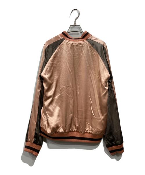 花旅楽団（ハナタビガクダン）花旅楽団 (ハナタビガクダン) リバーシブルスカジャン ピンク×ブラック サイズ:SIZE Mの古着・服飾アイテム