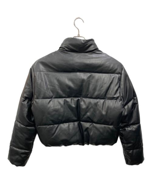 ZARA（ザラ）ZARA (ザラ) ショート丈中綿エコレザージャケット ブラック サイズ:Mの古着・服飾アイテム