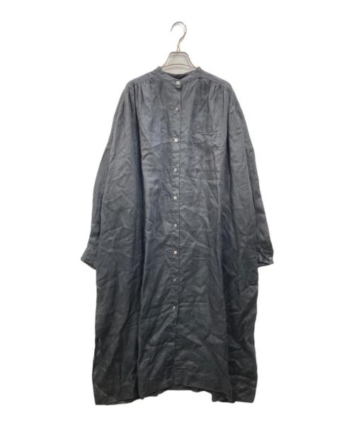 JOURNAL STANDARD（ジャーナルスタンダード）JOURNAL STANDARD (ジャーナルスタンダード) ゼフィールリネンギャザーシャツワンピース ブラック サイズ:表記なしの古着・服飾アイテム