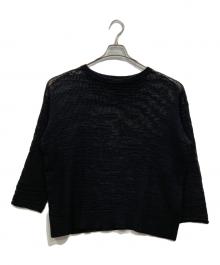 journal standard L'essage（ジャーナルスタンダード レサージュ）の古着「メッシュアミプルオーバー」｜ブラック