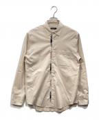 BLACK LABEL CRESTBRIDGEブラックレーベル クレストブリッジ）の古着「パーシャルチェックツイルシャツ」｜ベージュ
