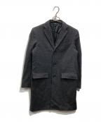 NEWYORKERニューヨーカー）の古着「カシミヤ混チェスターコート」｜ネイビー