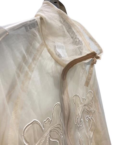 sculptor（スカルプター）SCULPTOR (スカルプター) Mesh Sheer Zip-Up Jacket ベージュ サイズ:Ｓの古着・服飾アイテム