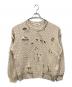 DISCOVERED（ディスカバード）の古着「ダメージ加工ニット」｜ベージュ