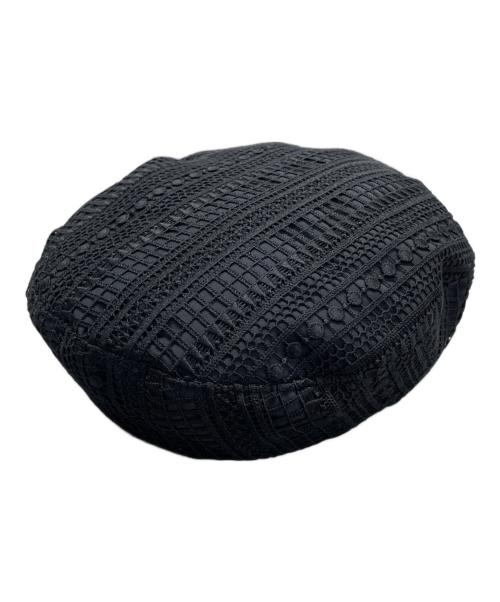 Chapeau d' O（シャポー ド オー）Chapeau d' O (シャポー ド オー) ベレー帽 ブラック サイズ:57.5cmの古着・服飾アイテム