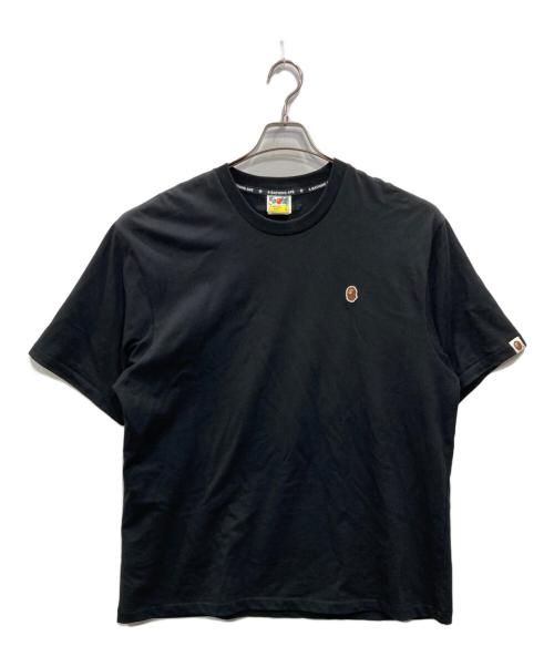 A BATHING APE（アベイシングエイプ）A BATHING APE (ア ベイシング エイプ) ワッペンTシャツ ブラック サイズ:Lの古着・服飾アイテム