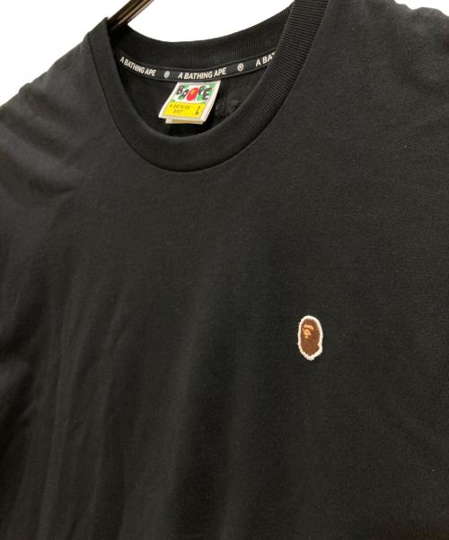A BATHING APE（アベイシングエイプ）A BATHING APE (ア ベイシング エイプ) ワッペンTシャツ ブラック サイズ:Lの古着・服飾アイテム