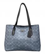 COACHコーチ）の古着「シグネチャー 2WAYバッグ」｜ブルー
