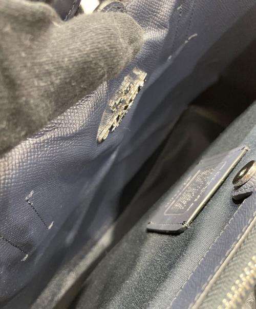 COACH（コーチ）COACH (コーチ) シグネチャー 2WAYバッグ ブルーの古着・服飾アイテム