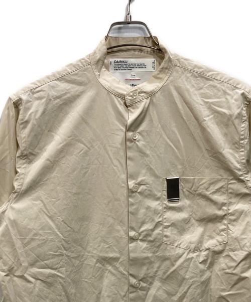DAIRIKU（ダイリク）DAIRIKU (ダイリク) The Cincinnati Kid H-S Dress Shirt ベージュ サイズ:Mの古着・服飾アイテム