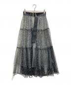 HAREハレ）の古着「チュールベルトスカート」｜ブラック