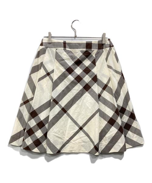 BURBERRY LONDON（バーバリーロンドン）BURBERRY LONDON (バーバリーロンドン) チェックスカート アイボリー サイズ:42の古着・服飾アイテム