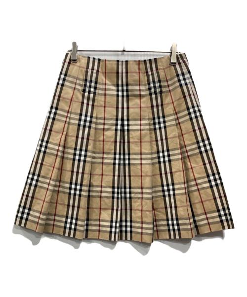BURBERRY LONDON（バーバリーロンドン）BURBERRY LONDON (バーバリーロンドン) ノヴァチェックスカート ベージュ サイズ:40の古着・服飾アイテム