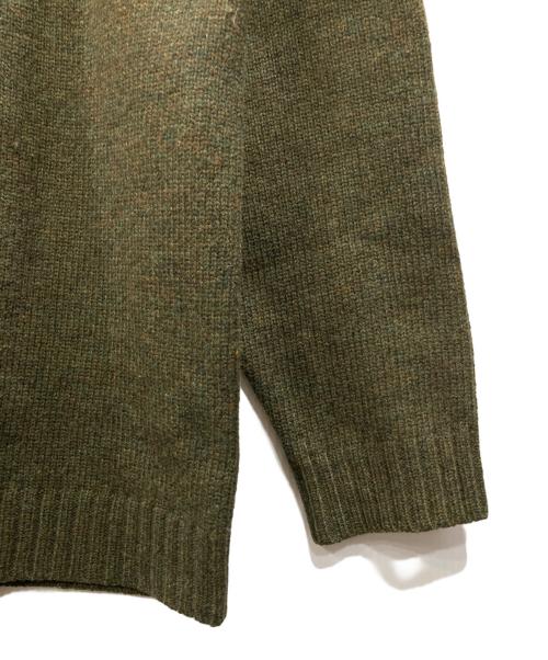 Eddie Bauer（エディーバウアー）Eddie Bauer (エディーバウアー) エルボーパッチニット モスグリーン サイズ:Mの古着・服飾アイテム