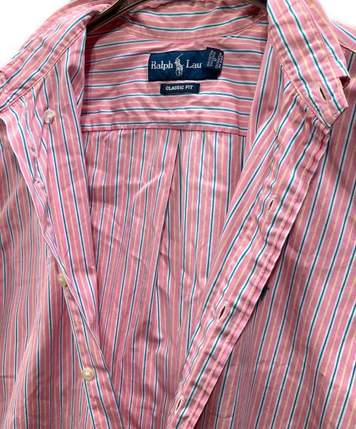 RALPH LAUREN（ラルフローレン）RALPH LAUREN (ラルフローレン) ストライプシャツ ピンク サイズ:Mの古着・服飾アイテム
