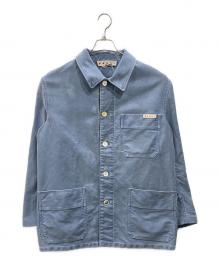MARNI（マルニ）の古着「Garment Dyed Compact Moleskine Jacket」｜ウォッシュドブルー