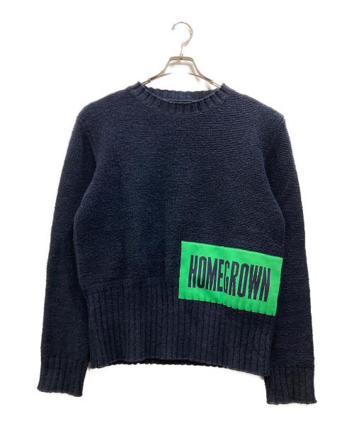 JIL SANDER（ジルサンダー）JIL SANDER (ジルサンダー) クルーネックニット ネイビー サイズ:46の古着・服飾アイテム