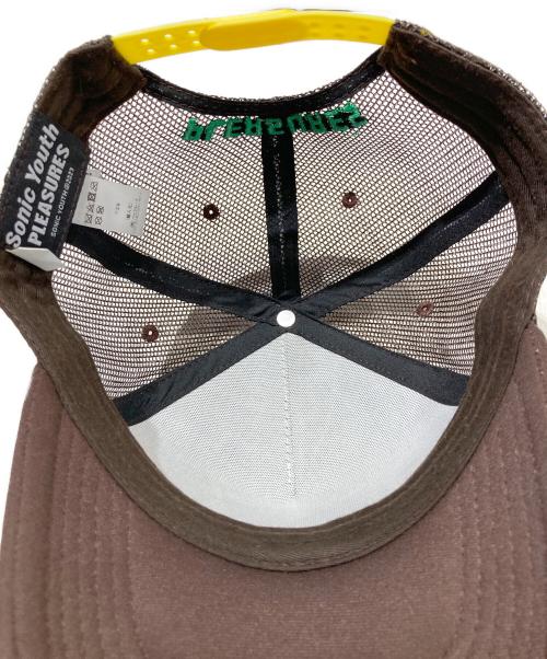 SONIC YOUTH（ソニックユース）SONIC YOUTH (ソニックユース) メッシュキャップ ブラウンの古着・服飾アイテム