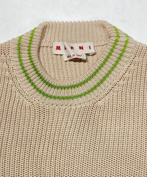 MARNI（マルニ）MARNI (マルニ) Round Neck Sweater ベージュ サイズ:48の古着・服飾アイテム