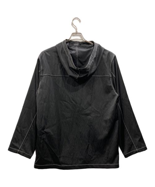 JIL SANDER（ジルサンダー）JIL SANDER (ジルサンダー) ハイネックジップアップフーデッドナイロンブルゾン ブラック サイズ:44の古着・服飾アイテム