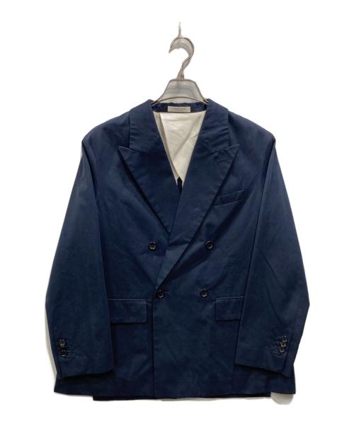 MACPHEE（マカフィー）MACPHEE (マカフィー) コットンキャンバス ダブルブレストジャケット ネイビー サイズ:36の古着・服飾アイテム