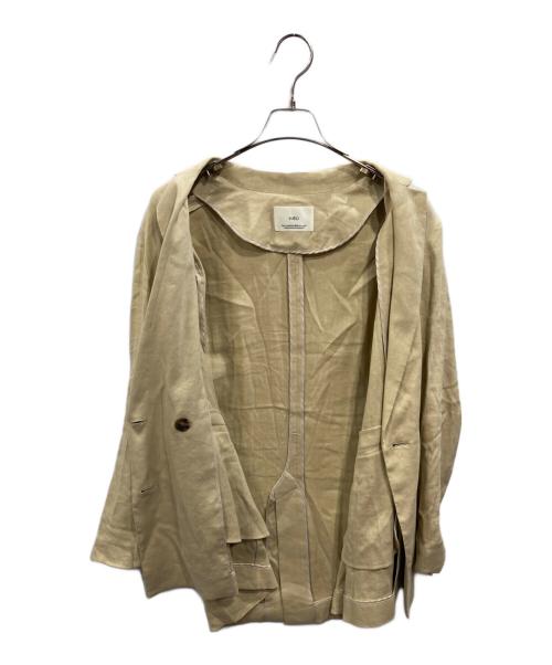INED（イネド）INED (イネド) ダブルブレストジャケット ベージュ サイズ:9の古着・服飾アイテム