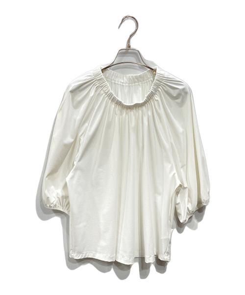 Logement de Claire（ロジュモンドクレール）Logement de Claire (ロジュモンドクレール) ギャザーラグランプルオーバ ホワイト サイズ:Ｓ 未使用品の古着・服飾アイテム