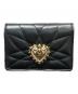 DOLCE & GABBANA（ドルチェ＆ガッバーナ）の古着「DEVOTION コンチネンタルウォレット」｜ブラック