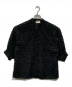 UNITED ARROWS TOKYOユナイテッドアローズトウキョウ）の古着「フリンジ カットジャカード ブラウス」｜ブラック