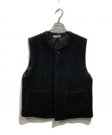 MATSUFUJI（マツフジ）の古着「Mohair tweed vest」｜ブラック