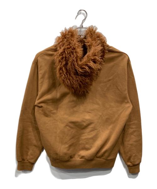 MARNI（マルニ）MARNI (マルニ) フェイクファーフードパーカー ブラウン サイズ:44の古着・服飾アイテム
