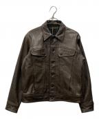 The DUFFER N NEPHEWSザ・ダファー・アンド・ネフューズ）の古着「レザージャケット」｜ブラウン