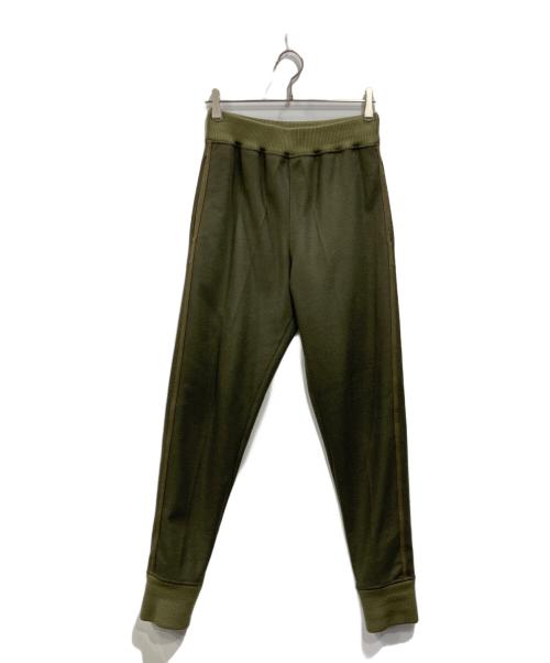 JIL SANDER（ジルサンダー）JIL SANDER (ジルサンダー) ウールリブ付きスウェットロングパンツ カーキ サイズ:46の古着・服飾アイテム