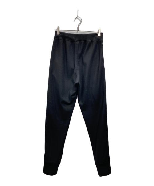 JIL SANDER（ジルサンダー）JIL SANDER (ジルサンダー) ウールリブ付きスウェットロングパンツ ブラック サイズ:46の古着・服飾アイテム