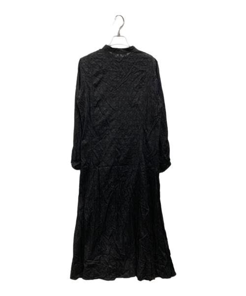 JOURNAL STANDARD relume（ジャーナルスタンダード レリューム）JOURNAL STANDARD relume (ジャーナルスタンダード レリューム) コットンジャガードフレアワンピース ブラック サイズ:Fの古着・服飾アイテム