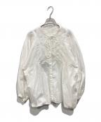 JOURNAL STANDARD relumeジャーナルスタンダード レリューム）の古着「ボリュームスリーブコットンブラウス」｜ホワイト