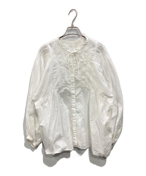 JOURNAL STANDARD relume（ジャーナルスタンダード レリューム）JOURNAL STANDARD relume (ジャーナルスタンダード レリューム) ボリュームスリーブコットンブラウス ホワイト サイズ:Fの古着・服飾アイテム