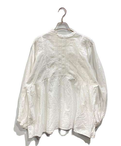 JOURNAL STANDARD relume（ジャーナルスタンダード レリューム）JOURNAL STANDARD relume (ジャーナルスタンダード レリューム) ボリュームスリーブコットンブラウス ホワイト サイズ:Fの古着・服飾アイテム