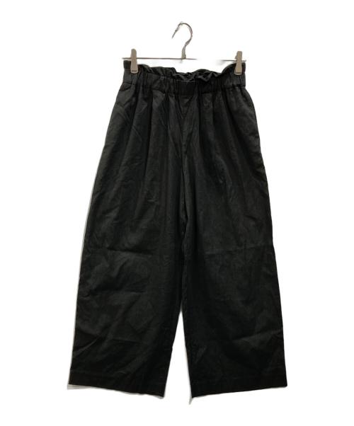 JOURNAL STANDARD（ジャーナルスタンダード）JOURNAL STANDARD (ジャーナルスタンダード) ウォッシャブルコットンリネンVISワイドパンツ ブラック サイズ:38の古着・服飾アイテム