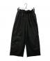 JOURNAL STANDARD（ジャーナルスタンダード）の古着「ウォッシャブルコットンリネンVISワイドパンツ」｜ブラック